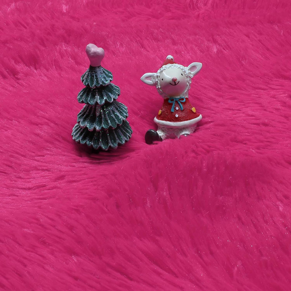 Hot Pink round Rugs 5Ft for Girls Bedroom, Fluffy Circle Area Rug for Kids Room Decor Aesthetic, Shag Plush Fuzzy Furry Carpet for Living Room, Nursery, Dorm, Classroom, Teen, Cute Princess Baby Rug